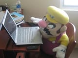 wario at computer