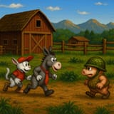 20250619_0214_Donkey Adventure Chase_simple_compose_01jy3ghmnseq5b8eha8v76m3h1