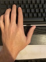 keyboard left hand position