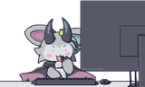 the mouse is on his left side on purpose