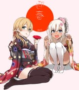 yande.re 380065 asanagi kantai_collection kimono prinz_eugen_(kancolle) ro-500 thighhighs