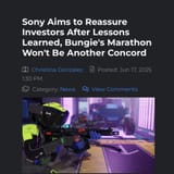 Sony’s investors after Concord