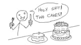 two cakes