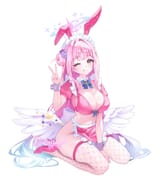 pink hair fishnets bunny wink