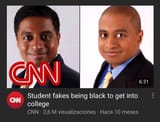 Indian man pretends to be African