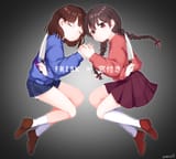 __madotsuki_and_frisk_undertale_and_1_more_drawn_by_chyoling__3ba20d7702f64da48b083221a140e097