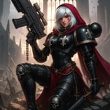 20250620_2204_Adeptas Sororitas Warrior_remix_01jy7f0m99ez2av089xfsfvkvc
