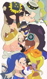 __callie_marie_marina_shiver_pearl_and_8_more_splatoon_and_1_more_drawn_by_kiirono__862218677ff82a8b03768418c1845b4c