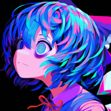 {{{pixel art}}}, 1girl, {{close-up}}, touhou, cirno, blue hair, blue eyes, glowi s-318526659