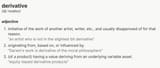 Derivative Definition