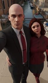 agent 47 selfie