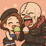 jill valentine and nemesis ice cream chibi