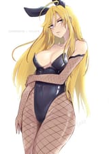 blonde bunny annoyed