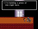 Holding a piece of him