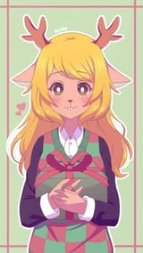 Reindeer lady that deserves nice things