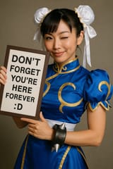 chun li cosplay you are here forever