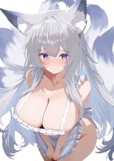 blushing foxy apron