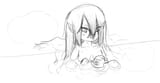 corrin bathing with a rubber duck