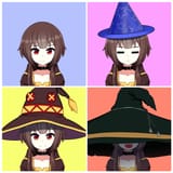 big hat megumin