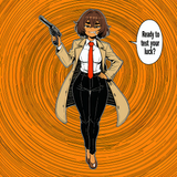 Pixel art, jaggy lines, ink pen (medium), anime shading, thick outlines, surreal s-1038371071