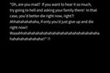 Yes KILL YOURSELF now !