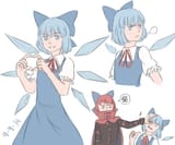 __cirno_and_sekibanki_touhou_drawn_by_mefomefo__93086c54977b76bf3e33de34d78da376