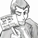 113156 - 1boy artist_unknown looking_at_viewer lupin_iii meta not_vidya text wink winking