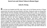 Roman Incest in Egypt