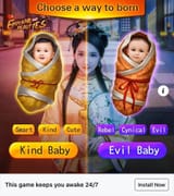 kind baby evil baby