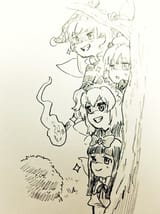 A group of fairies spot a lone unguarded human male in the outskirts of the human village