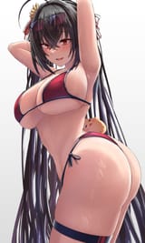 taihou red bikini