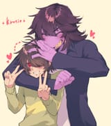 __kris_and_susie_deltarune_drawn_by_komugiko_bitte_komu__4d943e63581d58ef118e962c2713b14e