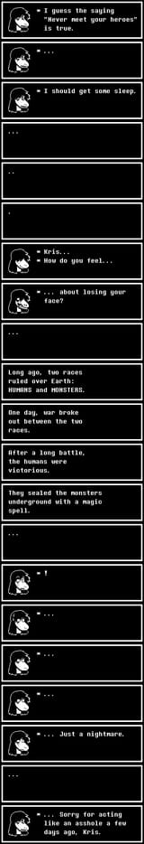 Deltarune Susie has a nightmare of eating Kris&#039; face