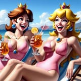 daisy peach beach tea