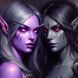 Maiev Shadowsong and Her new Best Friend Boethiah.jfif