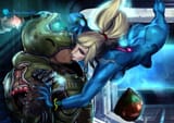 doomtroid - samus and doomguy (the_monsterwolf)