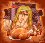 simon_belmont_and_the_wall_chicken__by_super_buni_df7lkv9-fullview