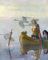 Arthur receives Excalibur