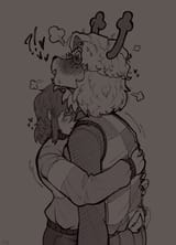 kris noelle hug flustered