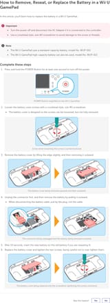 How to Remove Reseat or Replace the Battery in a Wii U GamePad Nintendo Support