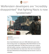 no, making shit games is problematic