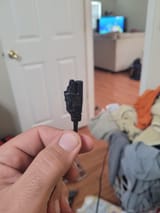 melted power cable