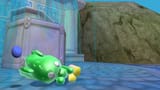 v garden MISTAKE sleeps at the fountain