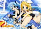 yande.re 15062 essentia fujima_takuya gap hatsune_miku kagamine_rin swimsuits vocaloid