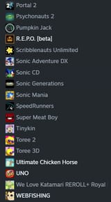Games List 2 of 2