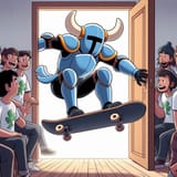 shovel knight busting in