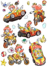 __princess_daisy_boo_and_bob_omb_mario_and_2_more_drawn_by_rakugaki_shitagari_ya__sample-2d5b89ab938676556e28fcd44921770c