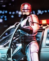 Robocop leaving car