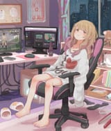 Bored girl gamer