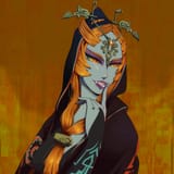 Midna finger on lip